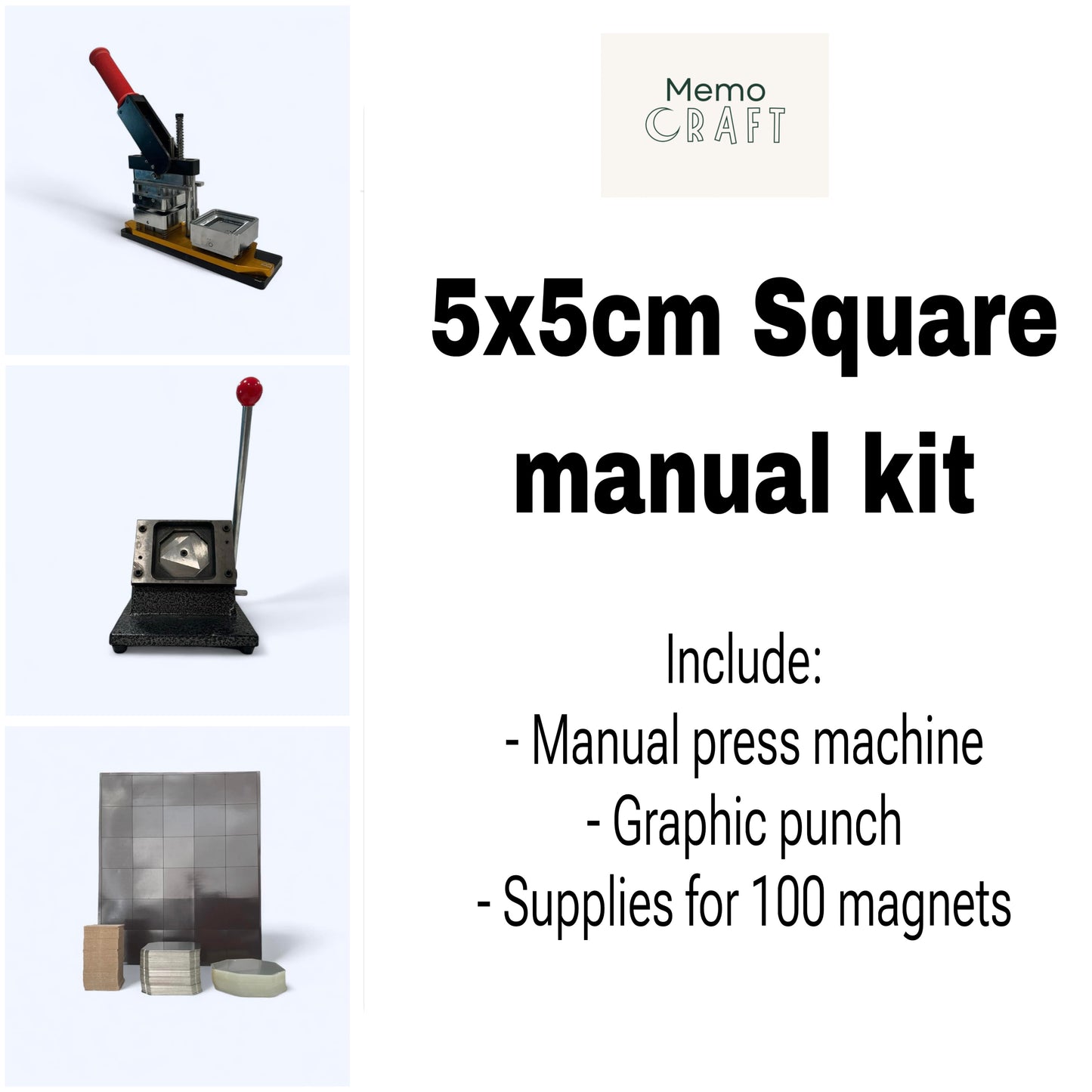 Square manual kit 5x5cm